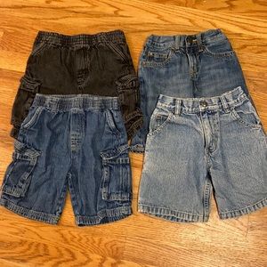 4 pair boys jean shorts